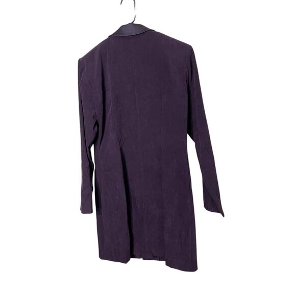 Vintage Dawn Joy 90s Purple Long Line Blazer Size 9/10 - Picture 8 of 9